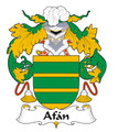Afan Spanish Coat of Arms Print Afan Spanish Family Crest Print