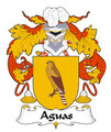 Aguas Spanish Coat of Arms Print Aguas Spanish Family Crest Print