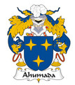 Ahumada Spanish Coat of Arms Large Print Ahumada Spanish Family Crest