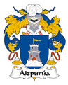 Aizpurua Spanish Coat of Arms Print Aizpurua Spanish Family Crest Print