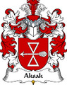 Aksak Polish Coat of Arms Print Aksak Polish Family Crest Print