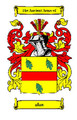 Alan Coat of Arms Surname Print Alan Family Crest Print