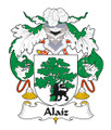Alaiz Spanish Coat of Arms Large Print Alaiz Spanish Family Crest