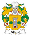 Alamo Spanish Coat of Arms Print Alamo Spanish Family Crest Print