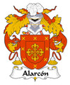 Alarcon Spanish Coat of Arms Print Alarcon Spanish Family Crest Print