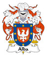 Alba Spanish Coat of Arms Large Print Alba Spanish Family Crest