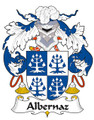 Albernaz Spanish Coat of Arms Large Print Albernaz Spanish Family Crest