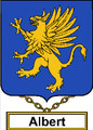 Albert English Coat of Arms Large Print Albert English Family Crest