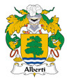 Alberti Spanish Coat of Arms Large Print Alberti Spanish Family Crest