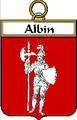 Albin French Coat of Arms Large Print Albin French Family Crest