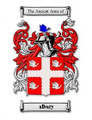 Albury Coat of Arms Surname Print Albury Family Crest Print