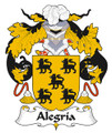 Alegria Spanish Coat of Arms Print Alegria Spanish Family Crest Print