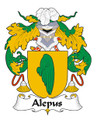 Alepus Spanish Coat of Arms Print Alepus Spanish Family Crest Print