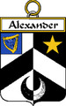 Alexander Irish Coat of Arms Print Alexander Irish Family Crest Print