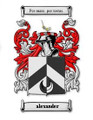Alexander Coat of Arms Surname Print Alexander Family Crest Print