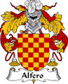 Alfero Spanish Coat of Arms Large Print Alfero Spanish Family Crest
