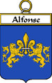 Alfonse French Coat of Arms Print Alfonse French Family Crest Print