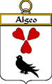 Algeo Irish Coat of Arms Print Algeo Irish Family Crest Print