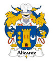 Alicante Spanish Coat of Arms Large Print Alicante Spanish Family Crest