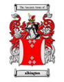 Alkington Coat of Arms Surname Print Alkington Family Crest Print