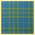 All Ireland Blue Irish Lightweight 10oz Wool Tartan Fabric Swatch