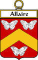 Allaire French Coat of Arms Print Allaire French Family Crest Print