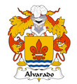Alvarado Spanish Coat of Arms Large Print Alvarado Spanish Family Crest
