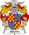 Alvim Spanish Coat of Arms Large Print Alvim Spanish Family Crest