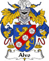Alvo Spanish Coat of Arms Large Print Alvo Spanish Family Crest