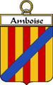 Amboise French Coat of Arms Large Print Amboise French Family Crest
