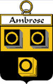 Ambrose Irish Coat of Arms Print Ambrose Irish Family Crest Print