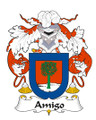 Amigo Spanish Coat of Arms Large Print Amigo Spanish Family Crest