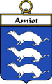 Amiot French Coat of Arms Print Amiot French Family Crest Print