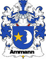 Ammann Swiss Coat of Arms Large Print Ammann Swiss Family Crest