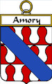 Amory Irish Coat of Arms Print Amory Irish Family Crest Print