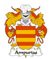 Ampurias Spanish Coat of Arms Print Ampurias Spanish Family Crest Print