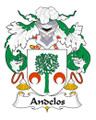 Andelos Spanish Coat of Arms Print Andelos Spanish Family Crest Print
