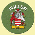 Fuller Coat of Arms Cork Round English Family Name Coasters Set of 4