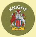 Knight Coat of Arms Cork Round English Family Name Coasters Set of 4