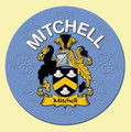 Mitchell Coat of Arms Cork Round English Family Name Coasters Set of 2
