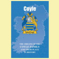 Coyle Coat Of Arms History Irish Family Name Origins Mini Book