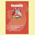 Donnelly Coat Of Arms History Irish Family Name Origins Mini Book