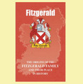 Fitzgerald Coat Of Arms History Irish Family Name Origins Mini Book