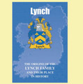 Lynch Coat Of Arms History Irish Family Name Origins Mini Book