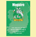 Maguire Coat Of Arms History Irish Family Name Origins Mini Book