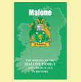 Malone Coat Of Arms History Irish Family Name Origins Mini Book