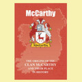 McCarthy Coat Of Arms History Irish Family Name Origins Mini Book