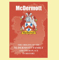 McDermott Coat Of Arms History Irish Family Name Origins Mini Book