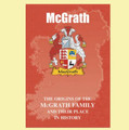 McGrath Coat Of Arms History Irish Family Name Origins Mini Book