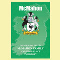 McMahon Coat Of Arms History Irish Family Name Origins Mini Book